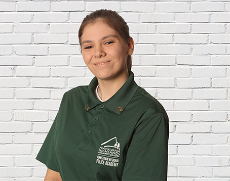 Former Penn Highlands Police Academy cadet Angel Raehl